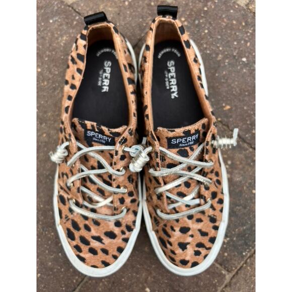 Sperry Topsider Pier Wave Cheetah slip on shoes size 10 - Picture 3 of 5